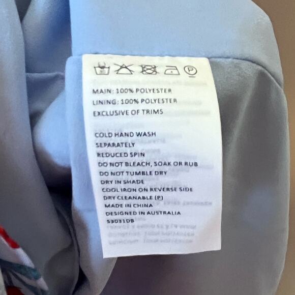 BARDOT Elle Floral Georgette Midi Dress faux wrap ruffle US size 8 cocktail - Picture 6 of 7